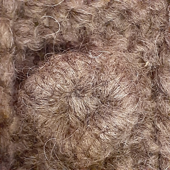 PURE 100% WOOL/KARPAS KNITTED HOODED BUTTON DOWN SWEATER CARDIGAN GRAY WOMEN'S - Picture 11 of 14